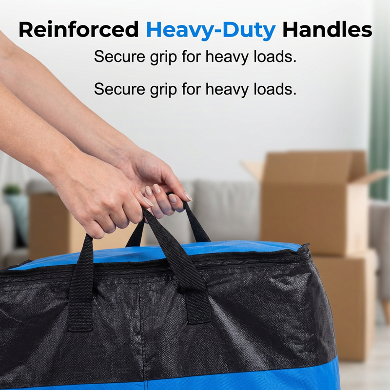 ⏰Last 4 hours Sale:£8.99!!🧳 Collapsible Storage and Moving Bag – Heavy-duty handles & zippered closure – Folds flat, perfect for moving, travel or closet organization – reusable & easy to clean 🏠