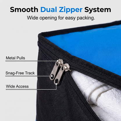 ⏰Last 4 hours Sale:£8.99!!🧳 Collapsible Storage and Moving Bag – Heavy-duty handles & zippered closure – Folds flat, perfect for moving, travel or closet organization – reusable & easy to clean 🏠