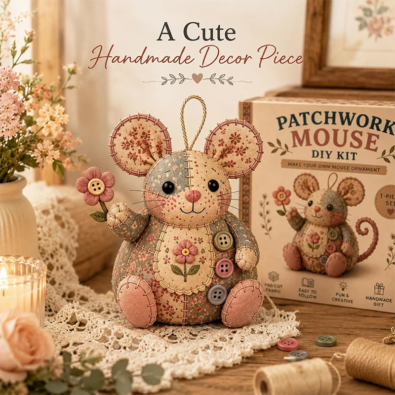 ⏳LIMITED TIME SALE 50% OFF🐭🧵 Patchwork Mouse DIY Kit