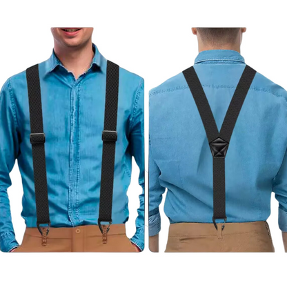 ⏳LAST DAY SALE 60% OFF !!📢Men's X-Back Suspenders with Hook Clips