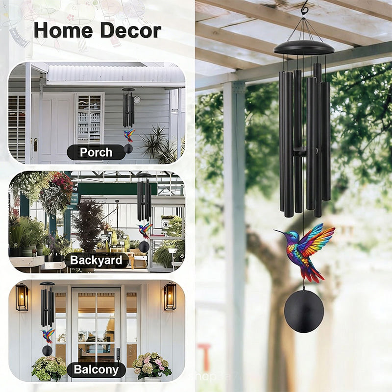 🎐 Vintage Metal Memorial Wind Chimes for Garden – Rust-resistant & serene tone – Engraved sentiment, perfect for remembrance or peaceful outdoor decor 🕊️