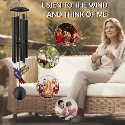 🎐 Vintage Metal Memorial Wind Chimes for Garden – Rust-resistant & serene tone – Engraved sentiment, perfect for remembrance or peaceful outdoor decor 🕊️