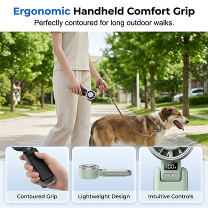 🥳HOT SALE 2026❤️ 50% OFF! Foldable Turbo Handheld Fan with LED Display