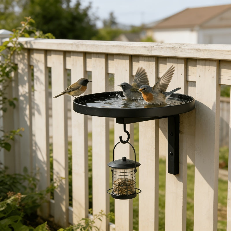 🕊New Arrivals – 50% Off For A Limited Time🎉Wall-Mounted Metal Bird Bath Basin