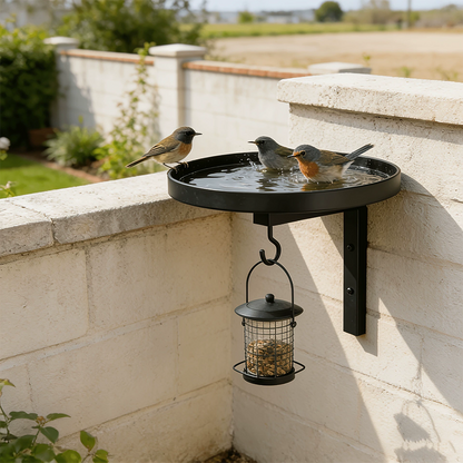 🕊New Arrivals – 50% Off For A Limited Time🎉Wall-Mounted Metal Bird Bath Basin