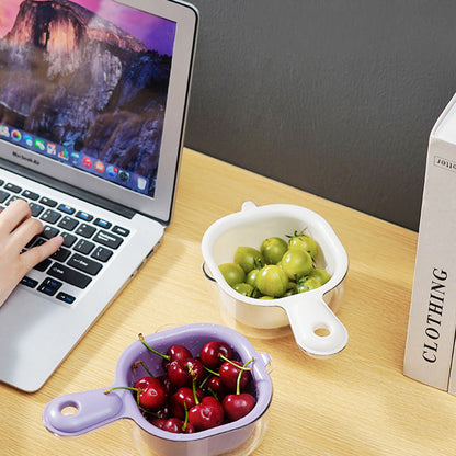 Multi-function Handheld Dual-Layer Draining Basket