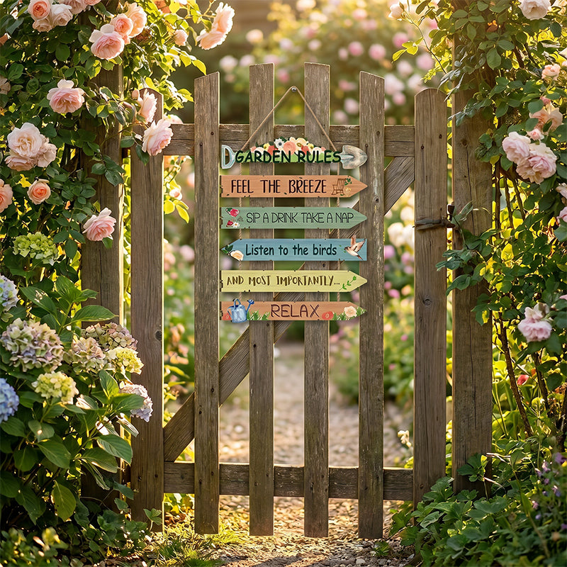 ⏳Limited-time 50% off⏰Rustic Wooden Garden Hanging Sign Wall Decor Plaque🏡