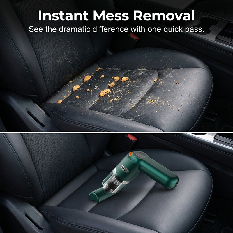 🔥LAST DAY SALE 57% OFF⚡🔋High-Power Cordless Vacuum Cleaner Kit for Car🚗Strong Suction💨Rechargeable Handheld⚡Full Accessory Car Interior Cleaner