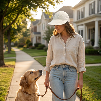 ⏳LAST DAY SALE: ONLY ￡6.99!!🎁✨Women’s UPF 50+ Elegant Foldable Sun Hat – Wide-Brim Cotton Bucket Hat with Neck Flap & Adjustable Strap 🌞🇬🇧 | Packable, Breathable & Beach-Ready