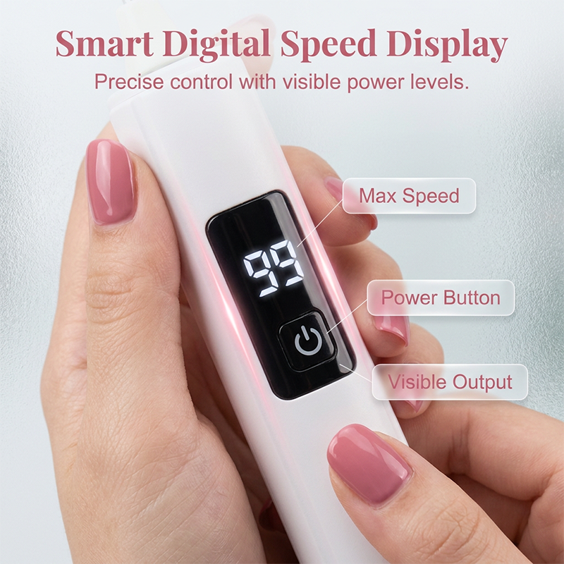 🥳2026 HOT SALE💞✨ 50% OFF! Professional Electric Nail Polisher – Smooths thick nails, 99-speed display. Multiple heads for shaping & buffing. Salon at home! 🌟💎