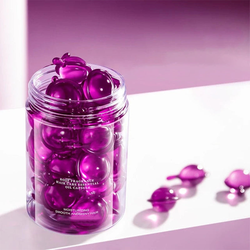 🔥Hair Oil Capsules💎Argan & Rosehip Frizz Taming • Instant Shine • Travel-Friendly & Non-Greasy | All Hair Types 🇬🇧✨
