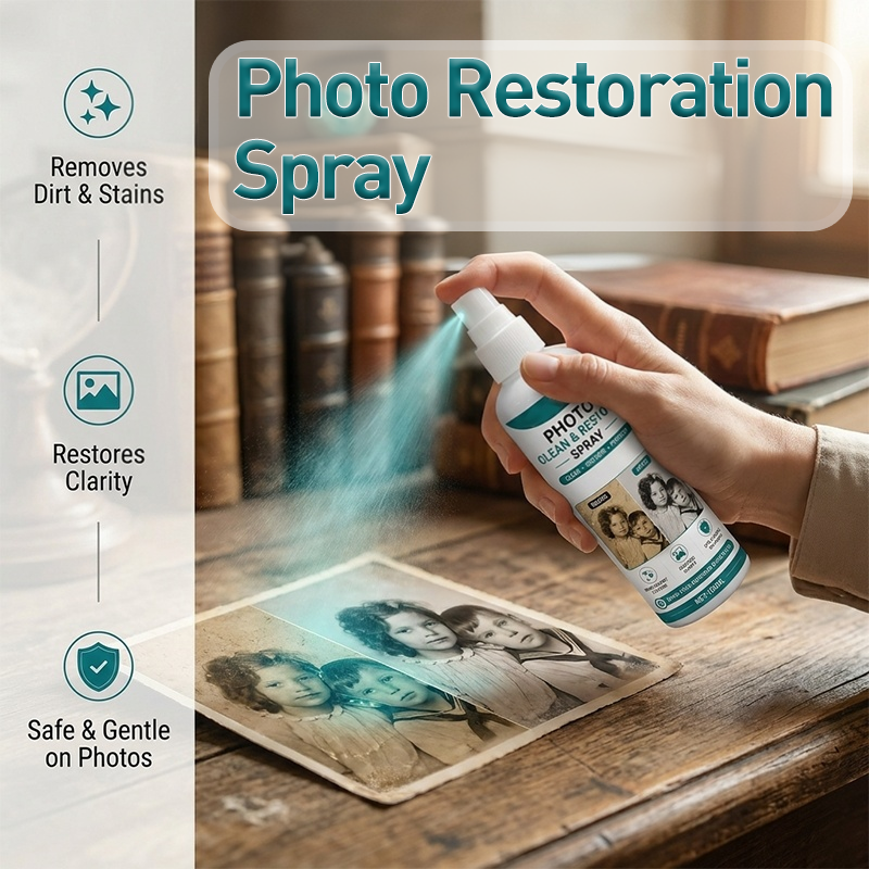 ⏳LAST DAY SALE ONLY￡8.99!!🔥Photo Revive Pro Spray – Breathe New Life into Faded Family Photos in Seconds!📸✨ Gentle • Non-Toxic • Archivist-Approved 🖼️🇬🇧