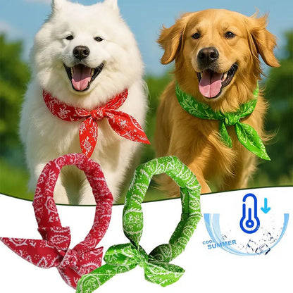 🎀PipPaw™ Cooling Collar – Summer Relief for Dogs & Cats 🌞❄️  Vet-Safe • Reusable • No Freezer Needed • Made for British Heatwaves!