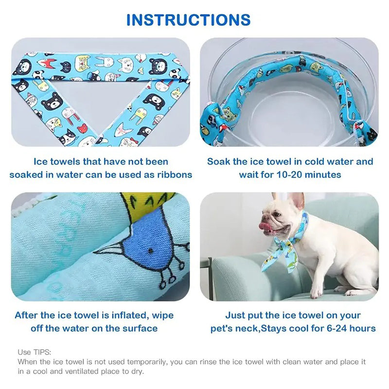 🎀PipPaw™ Cooling Collar – Summer Relief for Dogs & Cats 🌞❄️  Vet-Safe • Reusable • No Freezer Needed • Made for British Heatwaves!