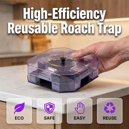 🔥 No More Toxic Sprays! Reusable Roach Trap – Catch & Release (or Dispose) Safely