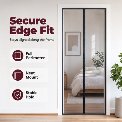 🚪✨ MAGNETIC BUG-FREE DOOR SCREEN – INSTANTLY KEEPS OUT FLIES, MOSQUITOES & WASPS! ✅ Self-Closing • Easy No-Drill Install • Pet & Kid Friendly
