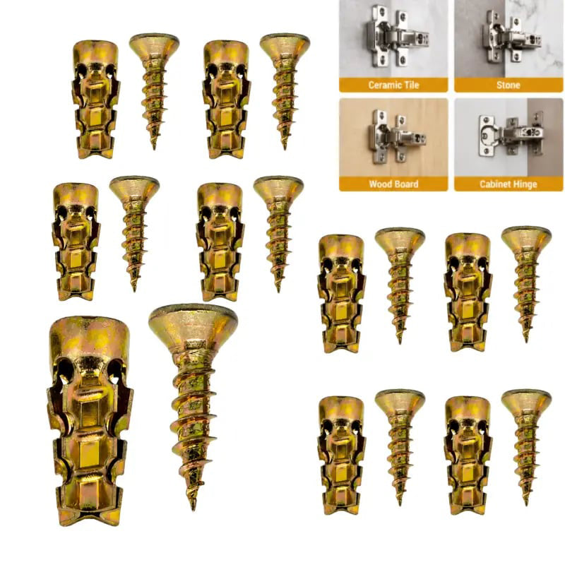 🛠️Self Drilling Drywall Anchors with Screws Kit