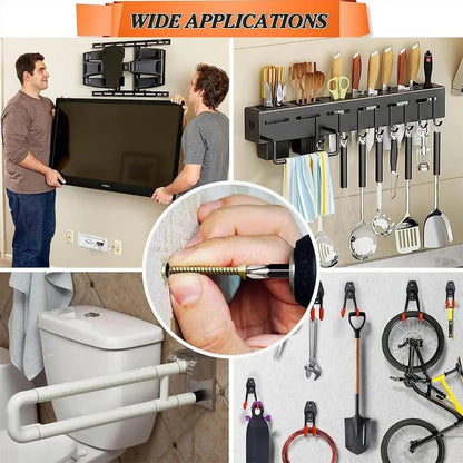 🛠️Self Drilling Drywall Anchors with Screws Kit