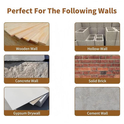 🛠️Self Drilling Drywall Anchors with Screws Kit