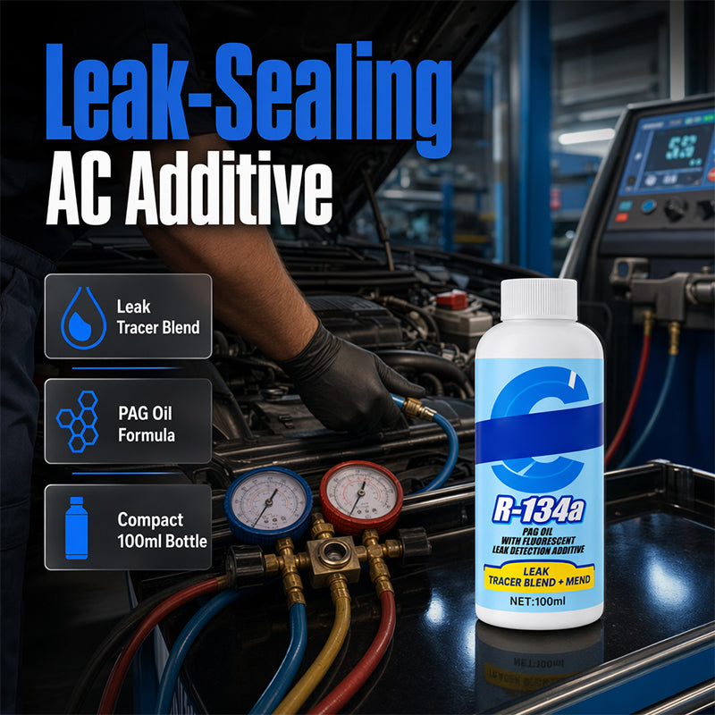 👍FrostSeal Pro™ Automotive A/C Leak Stop with UV Dye