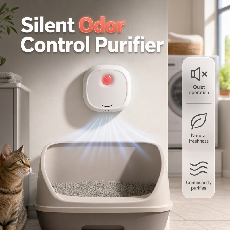 🔥Limited Time 60% OFF! 🌬️Say goodbye to unpleasant odors with it! Smart Quiet Pet Odor Eliminator