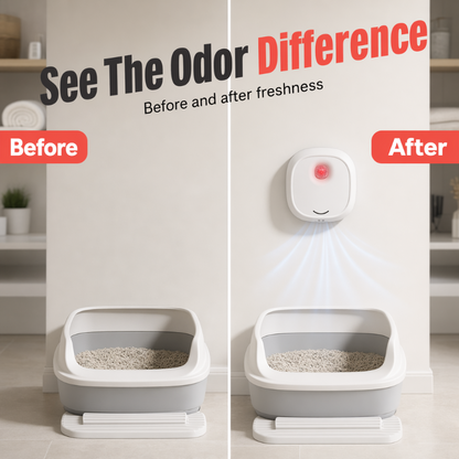 🔥Limited Time 60% OFF! 🌬️Say goodbye to unpleasant odors with it! Smart Quiet Pet Odor Eliminator