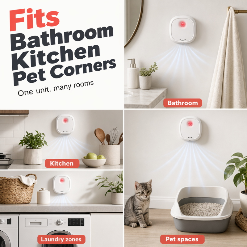 🔥Limited Time 60% OFF! 🌬️Say goodbye to unpleasant odors with it! Smart Quiet Pet Odor Eliminator