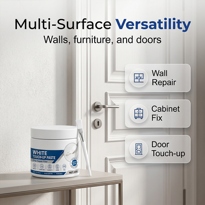 ⏳LAST DAY SALE ONLY ￡8.99!!⚡White Furniture Touch-Up Paste with Brush