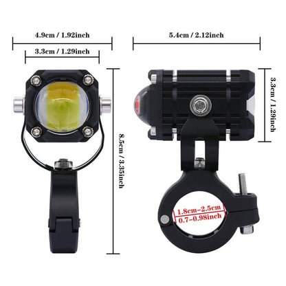 🏍️ Universal Motorcycle LED Spotlights – Dual Beam & All-Weather Waterproof 💡