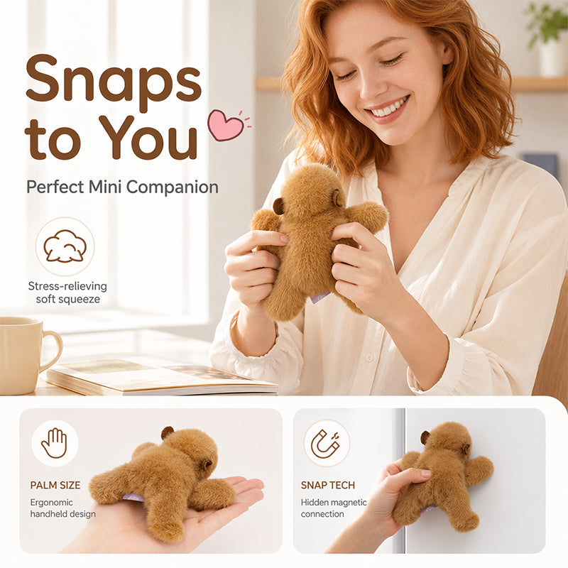 🧲 Lovely Plushie Fridge Magnet Doll – Premium Mink Velvet, Hidden Magnet, Perfect for Fridge, Laptop & Bags ✨