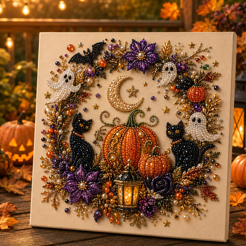 🔥Hot Sale✨ 50% OFF👻Halloween Ghost Pearl Art DIY Kit🎁