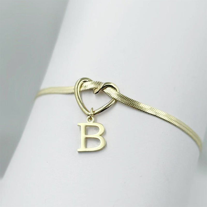 💖 50% OFF NOW! ✨ Heart Initial Anklet Snake Chain – Personalized charm, adjustable fit & delicate snake chain – Perfect gift for yourself or a loved one ❤️