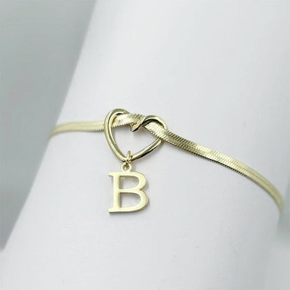 💖 50% OFF NOW! ✨ Heart Initial Anklet Snake Chain – Personalized charm, adjustable fit & delicate snake chain – Perfect gift for yourself or a loved one ❤️