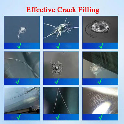 🏭Direct from glass factory, Buy 3 Get 2 Free！💦One drop fixes all glass cracks！🚗Glass Crack Repair Agent