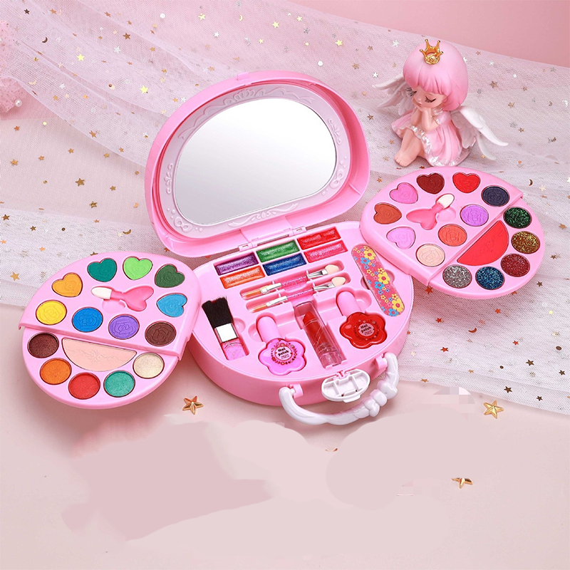 🏆LIMITED TIME 50% OFF💄Kids Washable Makeup Toy Set with Portable Pink Handbag