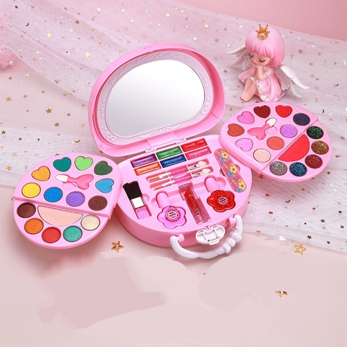 🏆LIMITED TIME 50% OFF💄Kids Washable Makeup Toy Set with Portable Pink Handbag