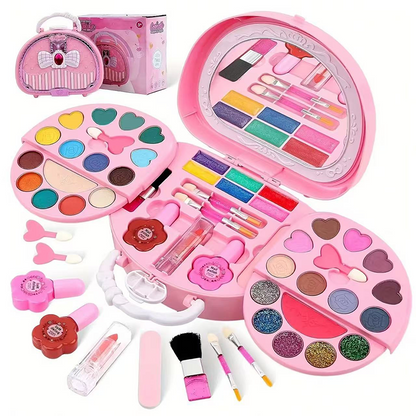 🏆LIMITED TIME 50% OFF💄Kids Washable Makeup Toy Set with Portable Pink Handbag