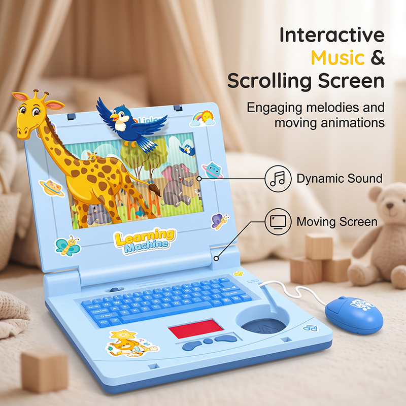 50% Off!💻 Baby's first laptop – no Wi-Fi needed. Lights, music, learning. Let's go! 👶✨✨