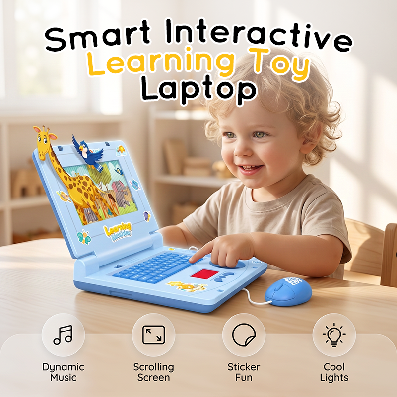 50% Off!💻 Baby's first laptop – no Wi-Fi needed. Lights, music, learning. Let's go! 👶✨✨