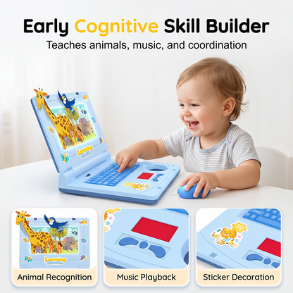 50% Off!💻 Baby's first laptop – no Wi-Fi needed. Lights, music, learning. Let's go! 👶✨✨