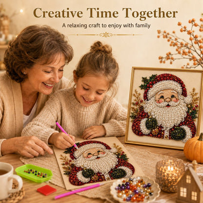 🎄Christmas Pre Sale ￡7.99!!⚡50K+ SOLD!🎅🧘Relaxing & Beginner-Friendly - 🎨💎DIY Christmas Pearl Art Kit