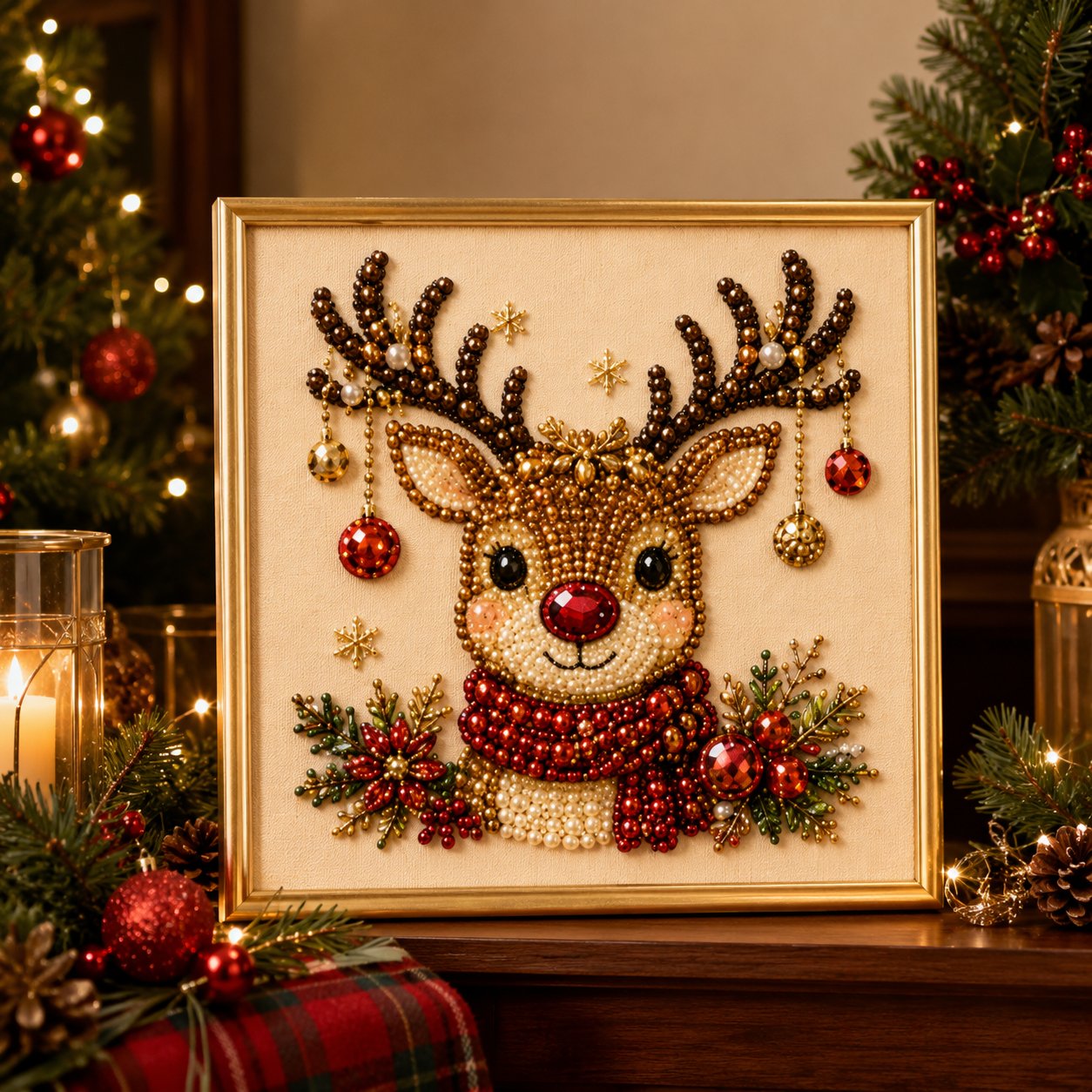 🎄Christmas Pre Sale ￡7.99!!⚡50K+ SOLD!🎅🧘Relaxing & Beginner-Friendly - 🎨💎DIY Christmas Pearl Art Kit
