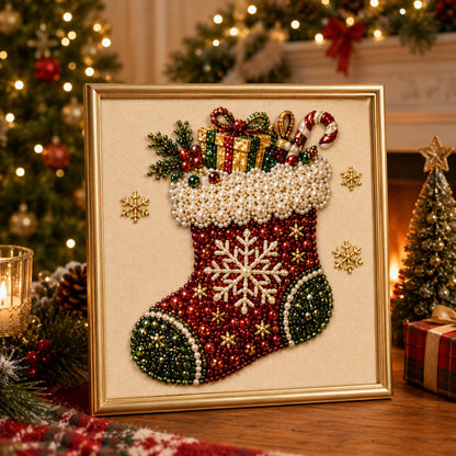 🎄Christmas Pre Sale ￡7.99!!⚡50K+ SOLD!🎅🧘Relaxing & Beginner-Friendly - 🎨💎DIY Christmas Pearl Art Kit