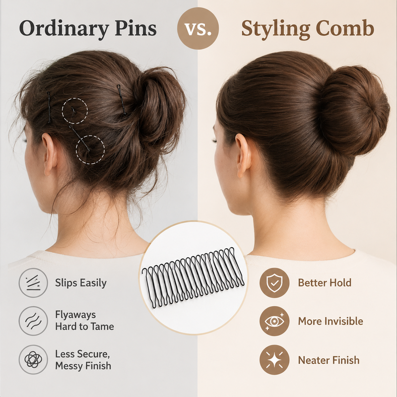 💇‍♀️✨ Flexible Invisible Hair Comb—invisible, flexible, and non-slip—instantly creates a perfectly secure hold! 🌟