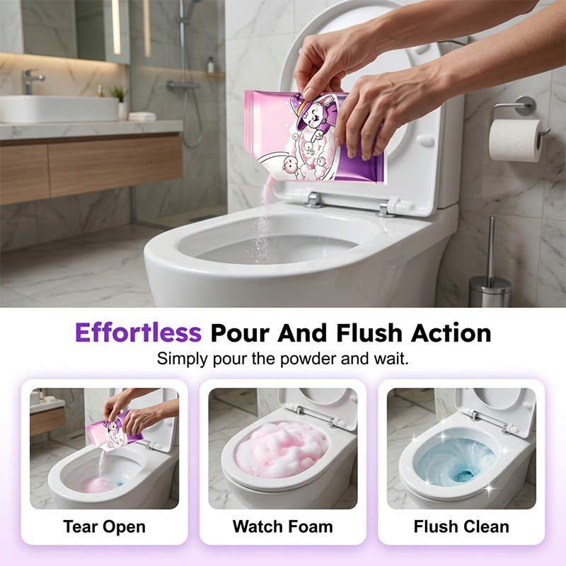 Automatic Foaming Toilet Bowl Cleaner Powder