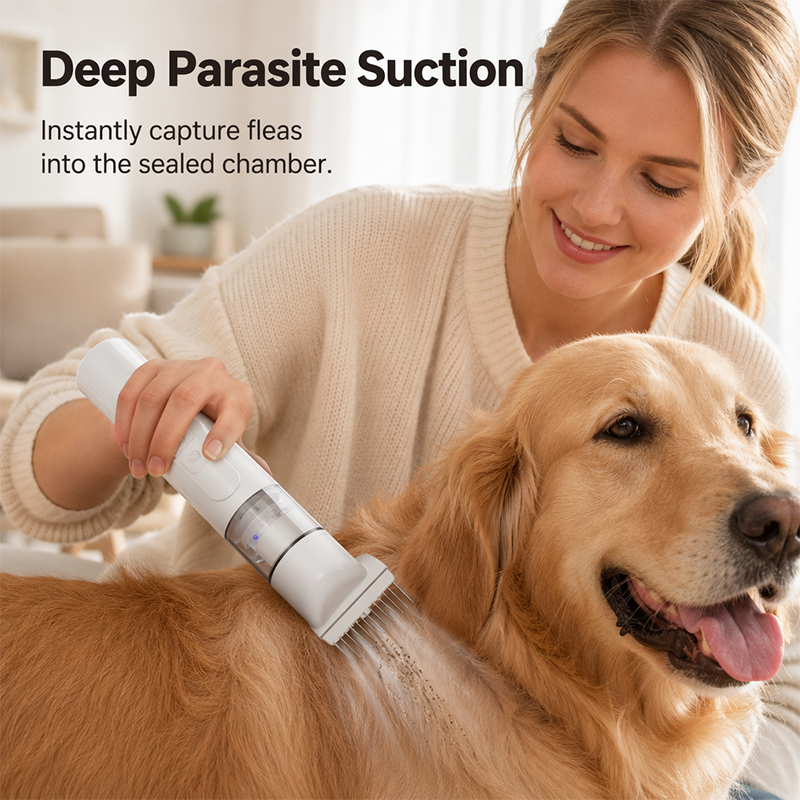 🔥Electric Pet Grooming Comb🐕Keep your furry friends away from mites, fleas and tangled fur！