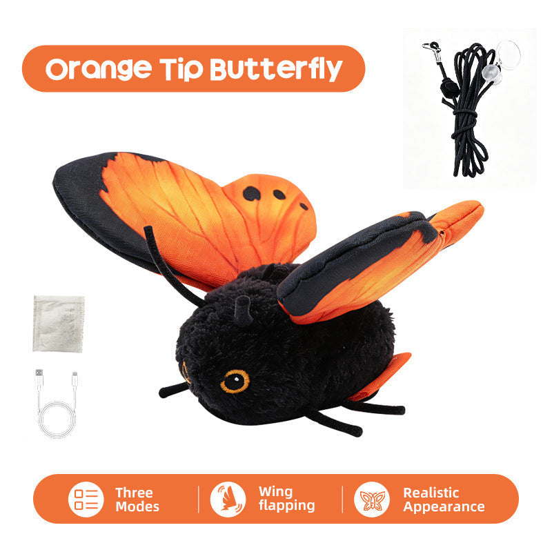 🏆🔥2026 New Arrivals 🐱Smart Sensing Flapping Butterfly Toy –Motion-activated, realistic flight, interactive fun – keeps your cat engaged for hours✨
