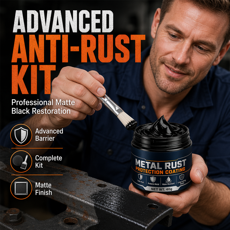🔧 Metal Rust Protection Black Repair Paste – Restores rusty gates, railings & tools. Forms protective coating – no need to replace! 🛡️✨