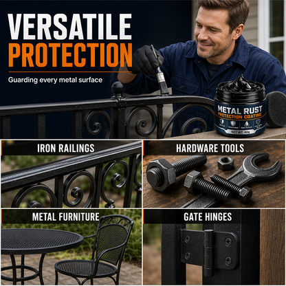 🔧 Metal Rust Protection Black Repair Paste – Restores rusty gates, railings & tools. Forms protective coating – no need to replace! 🛡️✨