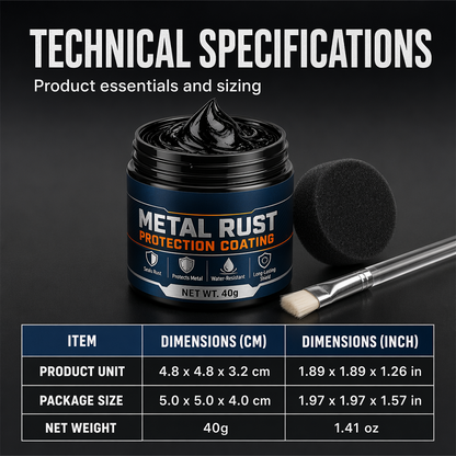 🔧 Metal Rust Protection Black Repair Paste – Restores rusty gates, railings & tools. Forms protective coating – no need to replace! 🛡️✨